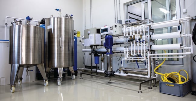 Kesselraum mit Gasgefahren und beengten Platzverhältnissen, der aus Sicherheitsgründen einen Gasdetektor benötigt