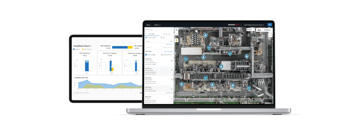 Blackline Live überwacht die Nutzung und Einhaltung der Vorschriften.
