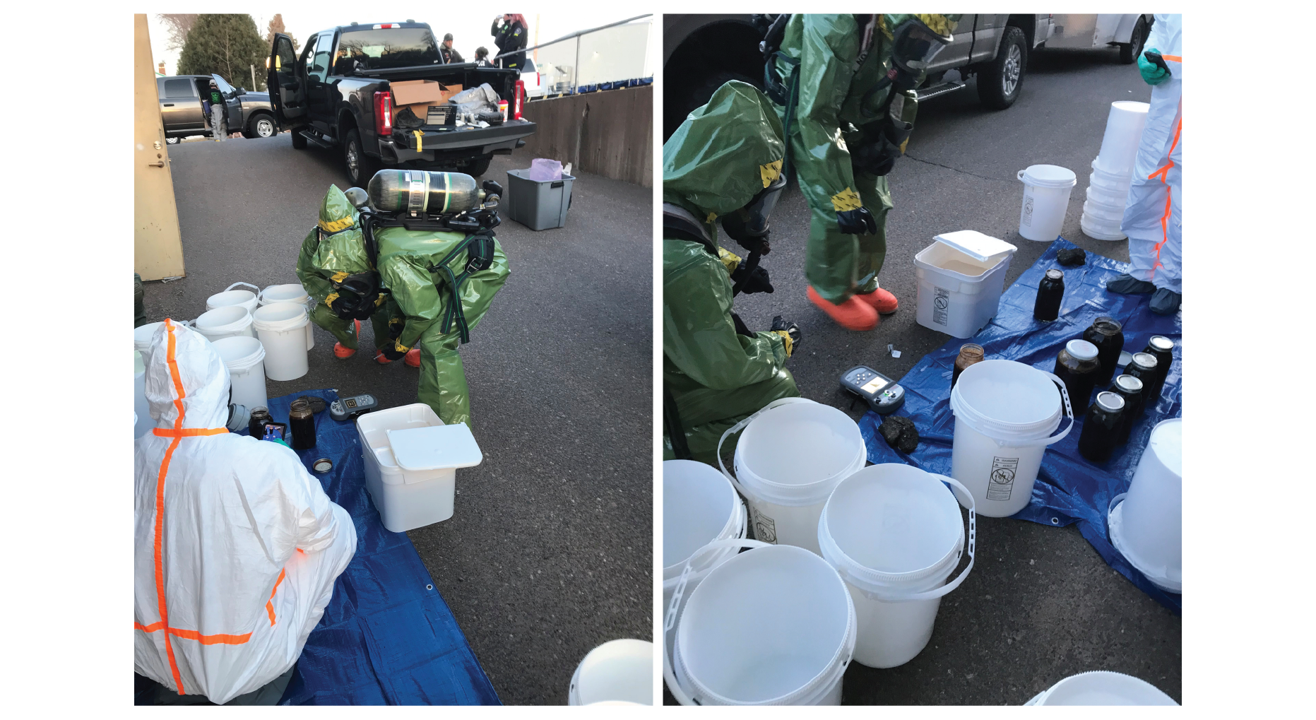 Das Gefahrgutteam nutzt Geräte von Blackline Safety, um die Sicherheit seines Teams zu gewährleisten.