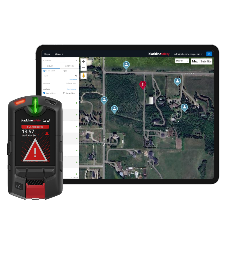 Mit G8 Lone Worker wissen Sie genau, wo sich Ihre Mitarbeiter befinden, womit sie konfrontiert sind und ob sie in Sicherheit sind.