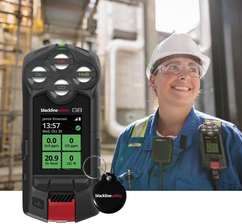 G8 kombiniert Echtzeit-Warnmeldungen, integrierte Funkkommunikation und direkte Datenübertragung in die Cloud, um die Sicherheit Ihrer Mitarbeiter zu gewährleisten.