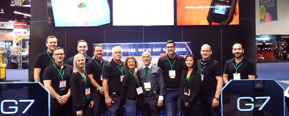 Das Team von Blackline Safety, das G7 Connected Safety auf dem NSC Congress and Expo vorgestellt hat