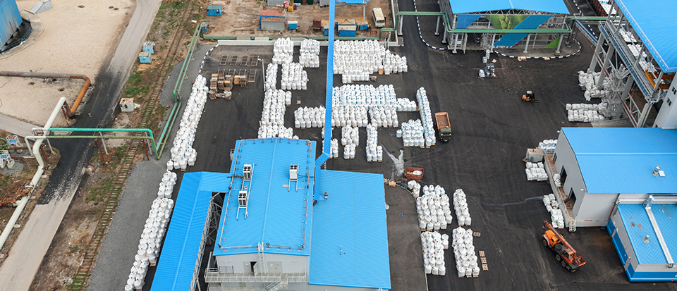 Ammoniakgas wird zur Herstellung von Düngemitteln verwendet.