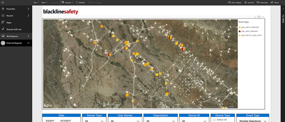 Ein herkömmlicher Gasdetektor ist nicht vernetzt und liefert keine „Big Data“ für Analysen, wie dies beim drahtlosen Gasdetektor G7 von Blackline der Fall ist.